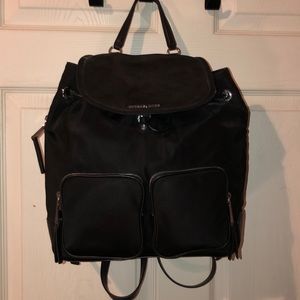 Black Cara Back Pack w/silver hardware
